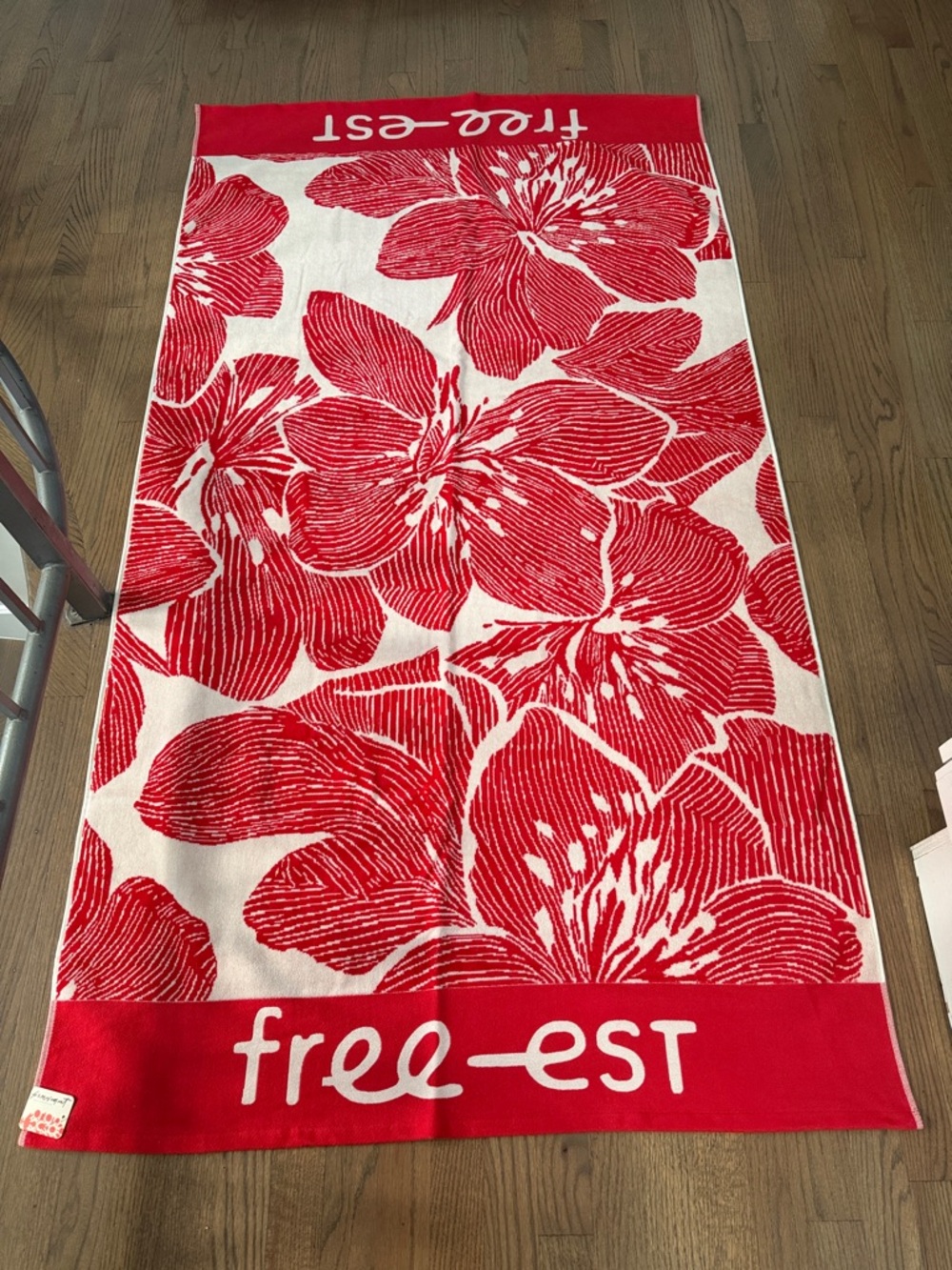 Free People Wild Red Beach Towel